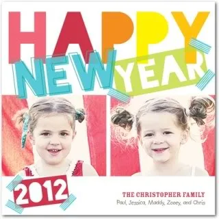 New Year's cards are a very nice way to kick off the year.