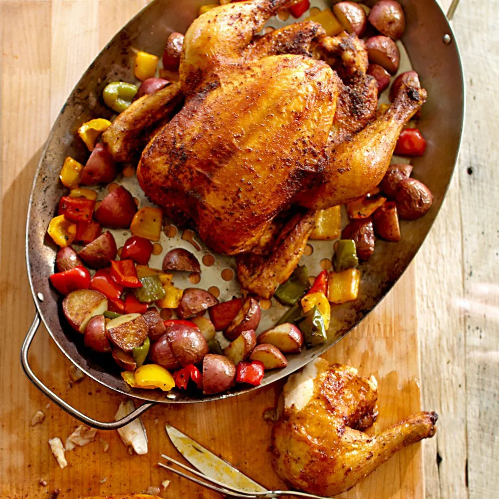 Grill Roasted Chicken recipe