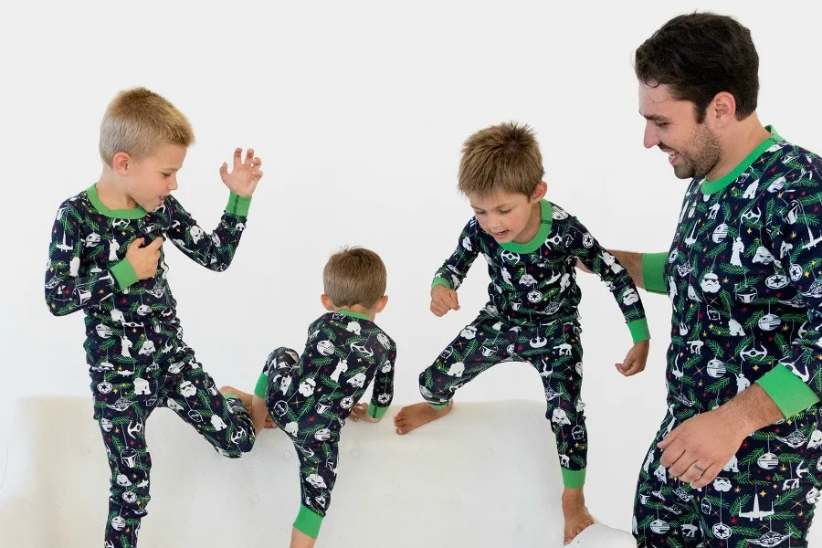 We found the cutest modern Christmas pajamas for kids, featuring llamas and Storm Troopers!