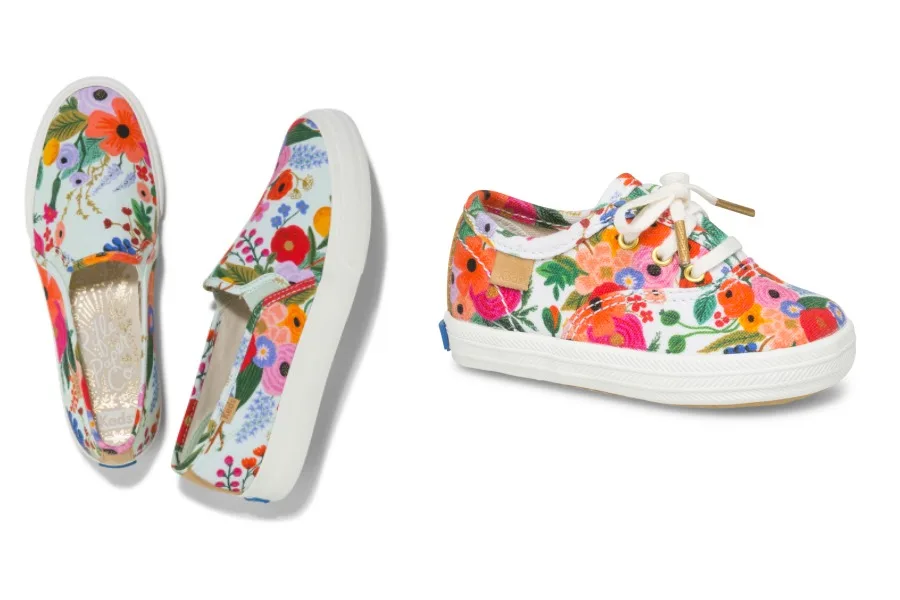 New mom and me shoes from Keds and Rifle Paper Co. are irresistible for summer