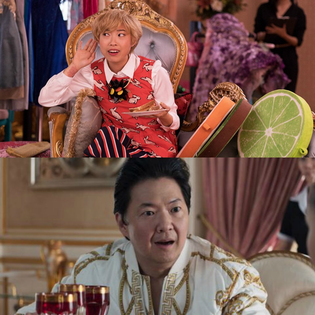 Pop Culture Costume ideas: Go Peik Lin (Awkwafina) and Goh Wye Mun (Ken Jeong) in Crazy Rich Asians