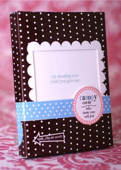 Thank you cards from your baby. Literally.