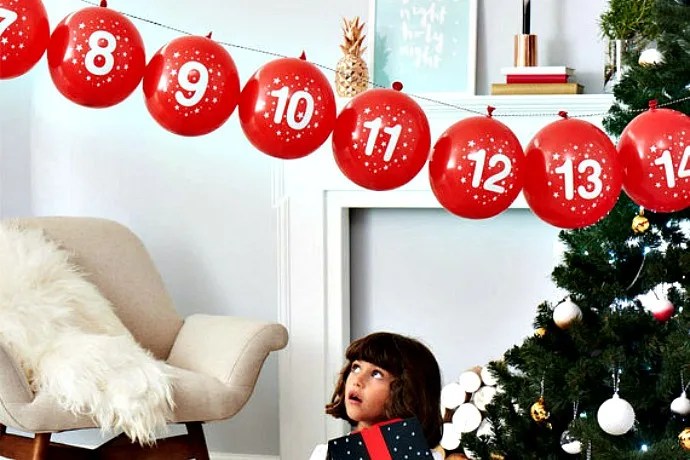 Festive and fun advent calendars to countdown to Christmas -- like this one from Luna Studi Designs.