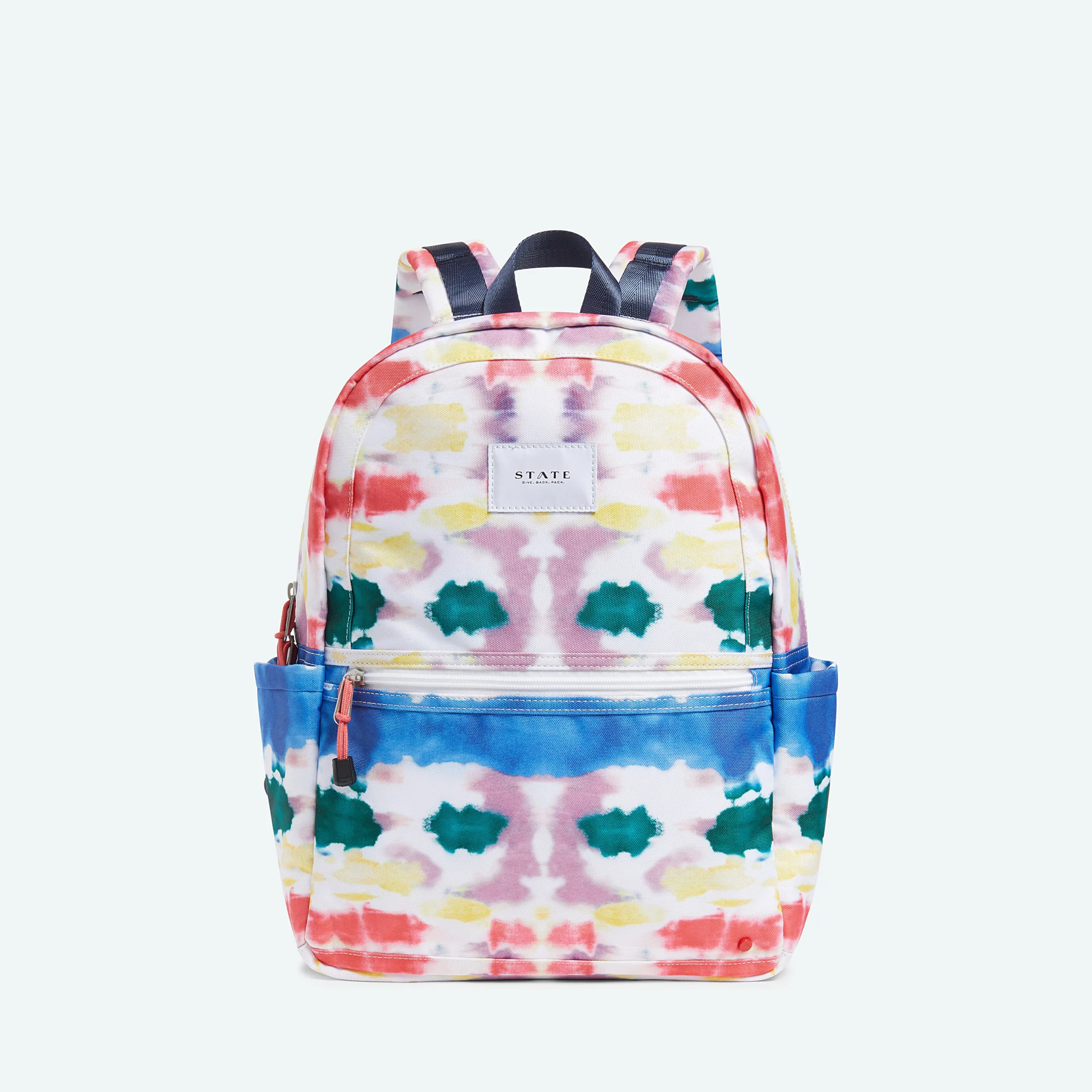 Cool backpacks for teens: A rainbow checkerboard "Off the Wall" bag by Vans
