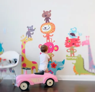 Adorable wall decals that don't hurt your walls, your kids, or the world