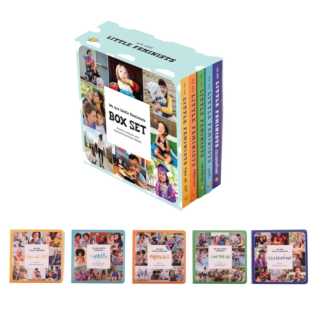 We Are Little Feminists Box Set of board books celebrating diverse families: Best gifts for 2 year olds