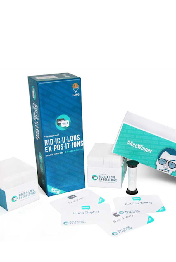 Great graduation gift ideas for high school: An adult card game like Ridiculous Expositions from Grey Matters