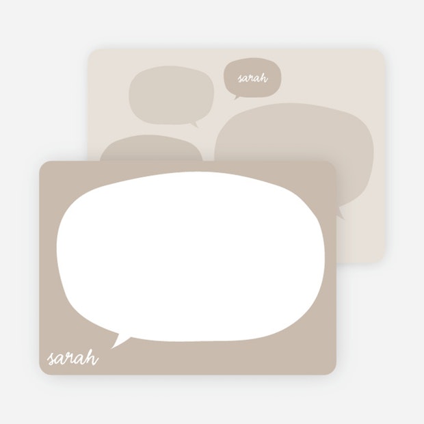 These "Thought Bubble" thank you cards from Paper Culture are perfect for a quick note of gratitude.