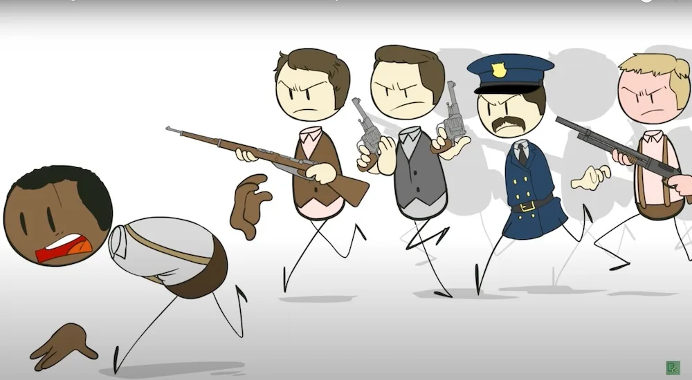 Resources to help kids learn about the Tulsa Race Massacre: The Burning of Black Wall Street video by Extra Credits