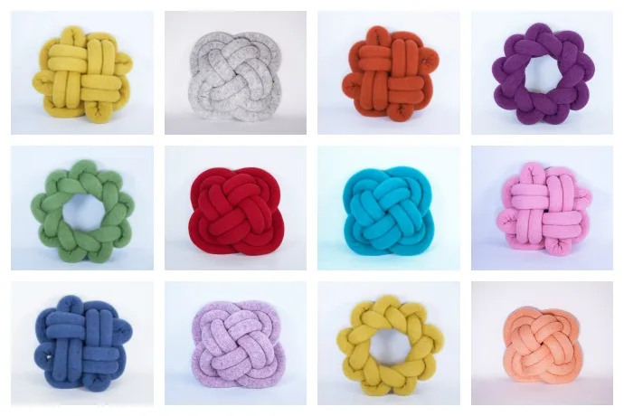 Original NotKnot pillows by Umemi on Etsy: Love them in clusters!
