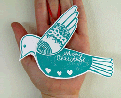 Designing ornaments for kids. And charity. And Etsy. And because it's awesome.