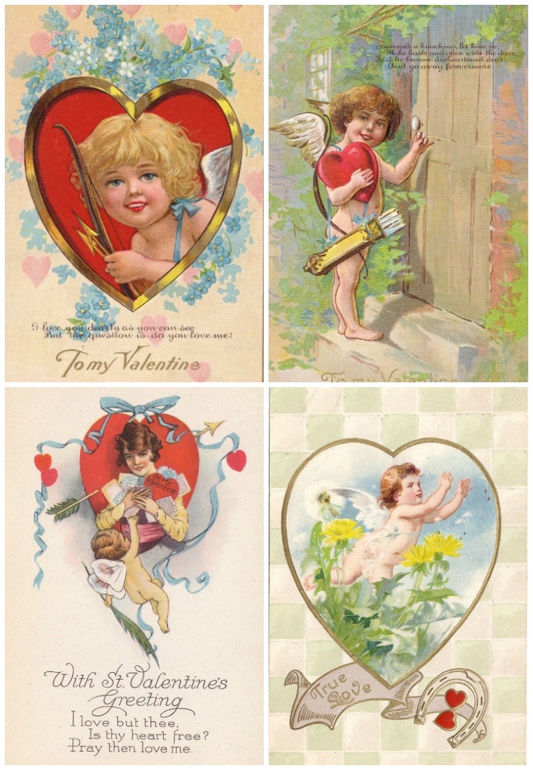 Creative Valentine's gift ideas supporting indie shops: This shop has an amazing collection of vintage valentines that would look great framed, or on the cover of a scrapbook or photo album