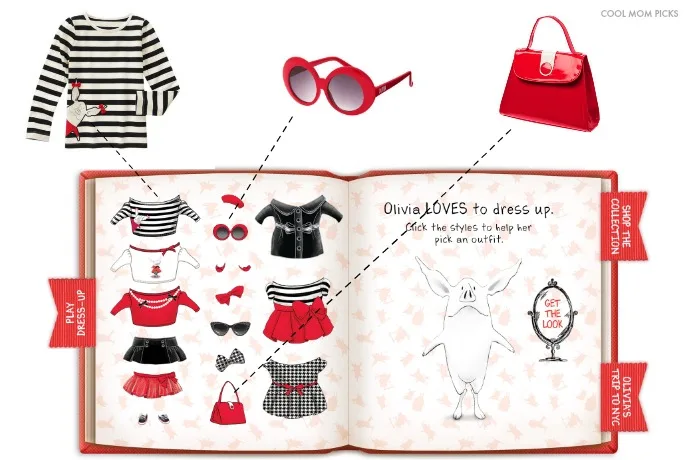 Olivia dress-up collection for little and big girls at Gymboree