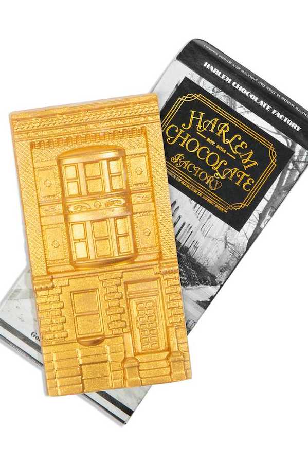 Harlem Chocolate Factory's chocolate brownstone bars are amazing gifts from a Black-owned chocolatier