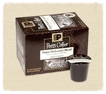 Peet's Coffee comes home with you. One at a time.