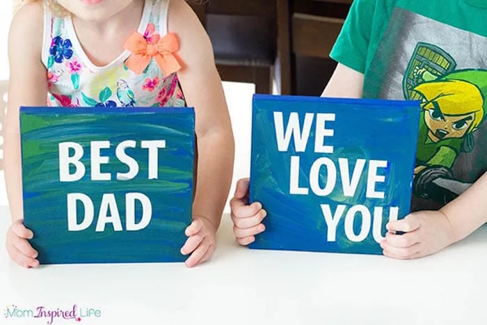 Creative DIY Father's Day gifts that kids can make: DIY Father's Day Finger Paintings by Fun Learning for Kids