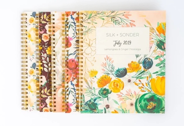 Best 2021 planners for parents: Silk & Sonder offers subscription, sending you a new one each month. It's like starting each month off with a clean slate!