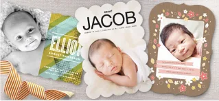 Beautiful birth announcements that are a cut above