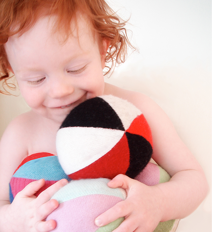 Best baby shower gifts under $50: Handmade cashmere chime balls by Kistner Supply | Cool Mom Picks Baby Shower Gift Guide