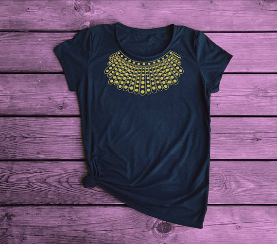 RBG golden dissent collar t-shirt by Turner & Pooch on Etsy