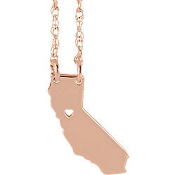 Gifts that give back to first responders of the California wildfires: California pendant | Heirloom Pave