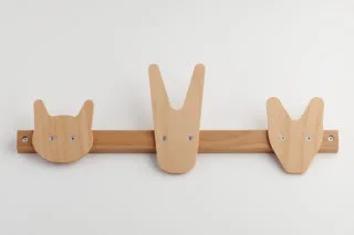 A coat rack almost too cute to hang your coats on