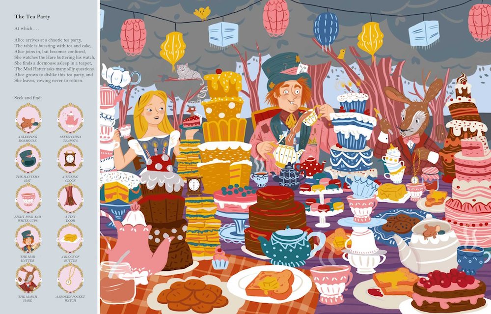 Gorgeous look-and-find books for kids: Alice in Wonderland, is one of the Seek and Find Classics series