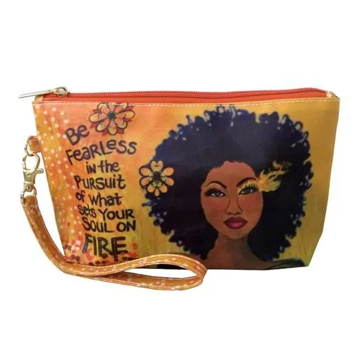 Be Fearless cosmetic pouch from Its a Black Thang