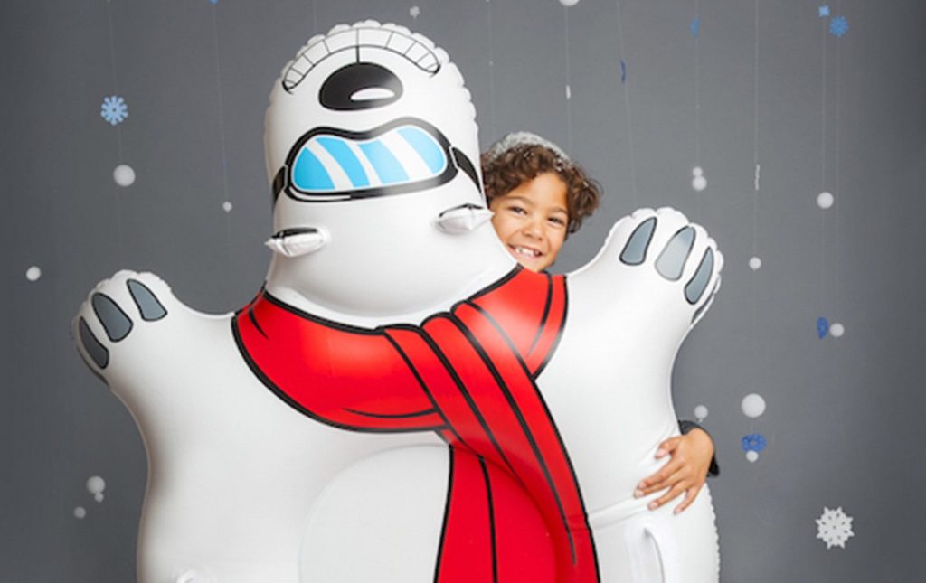 Cool tween boy gifts: giant polar bear snow tube | cool mom picks holiday guide