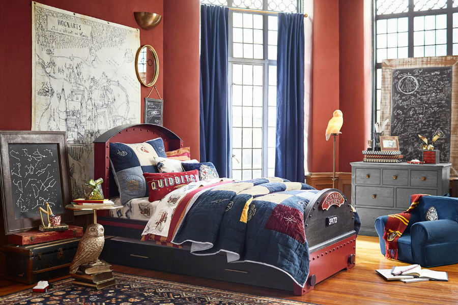 We're loving the new Harry Potter collection at Pottery Barn.