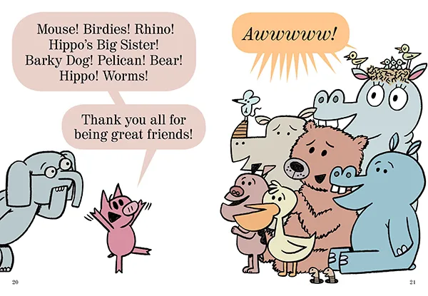 The final Elephant & Piggie book is here from Mo Willems. Bittersweet (but great books!)