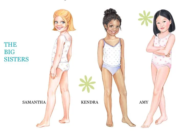 Free printable paper dolls: Patty Reed "The Big Sisters" Paper Dolls