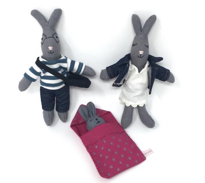 Shop for Good Sunday: Choublanc Bunny Family by Mouse in the House
