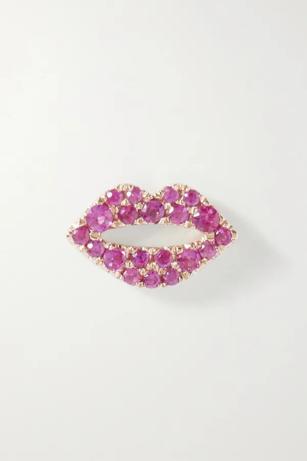 Valentine's jewelry for women : Pink Sapphire Kiss Earrings are a gorgeous splurge, wow