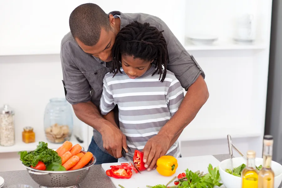 10 kitchen safety rules to set when cooking with kids