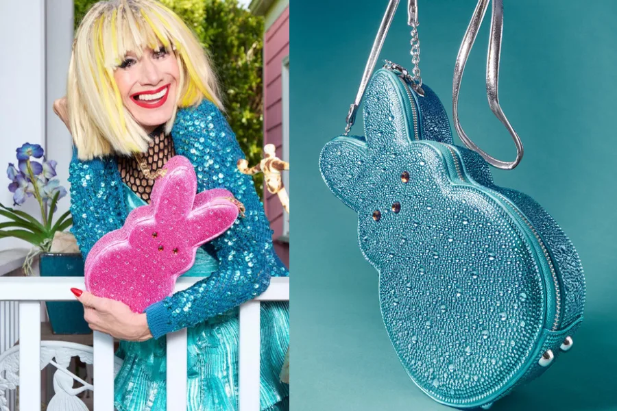 The new Betsey Johnson x Peep rhinestone bag collections are so fun for Easter and beyond!