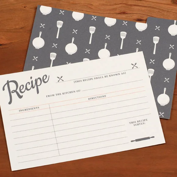 Free recipe card printables that blend classic design with modern technology