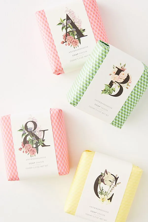 Special Mother's Day gifts under $20: Monogram bar soap from Anthropologie