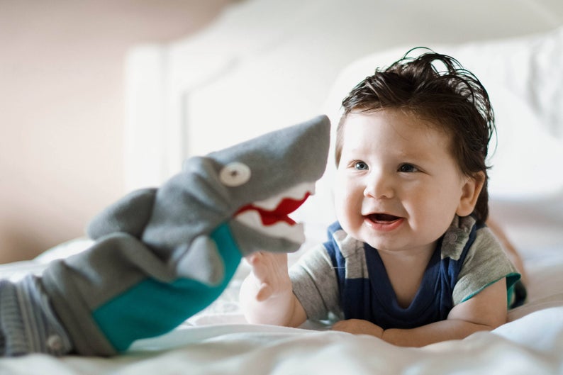 Our favorite indie shops for kids gifts: Cate & Levi hand puppets and craft kits, all from up cycled materials