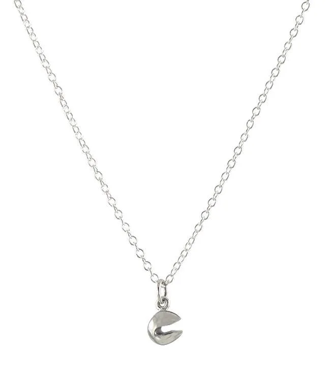 Peggy Li's sterling fortune cookie necklace, with 100% of profits supporting hard-hit Chinatown businesses