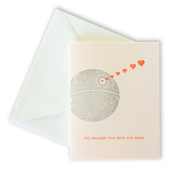 Death Star for Cutie: A very Star Wars Valentine card