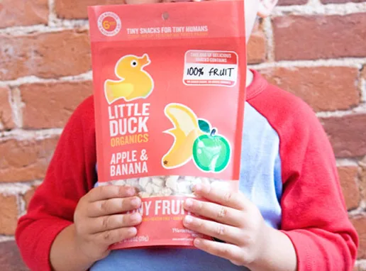 Duck, duck...fruit! Healthy all-natural snacks for little ones