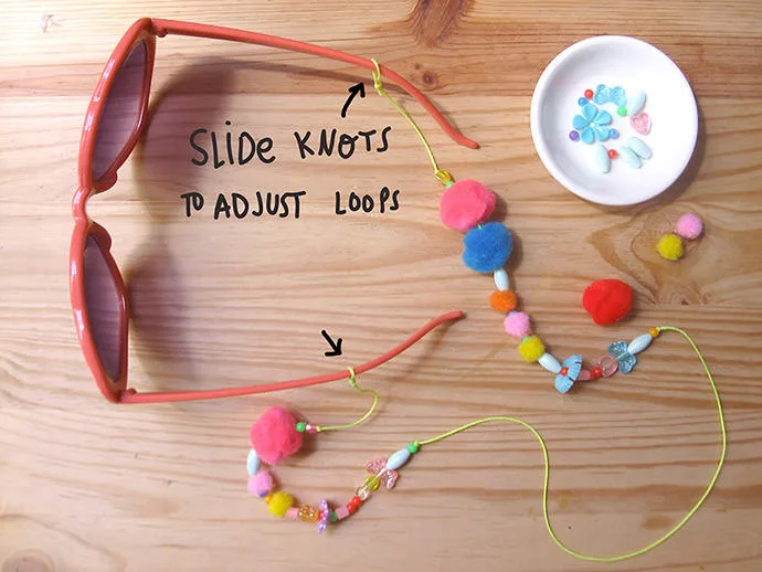 DIY eyeglass chain necklace for kids via Handmade Charlotte