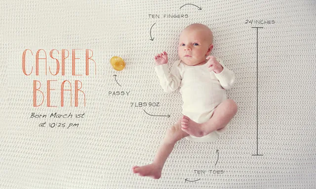 Creative birth announcement photo ideas