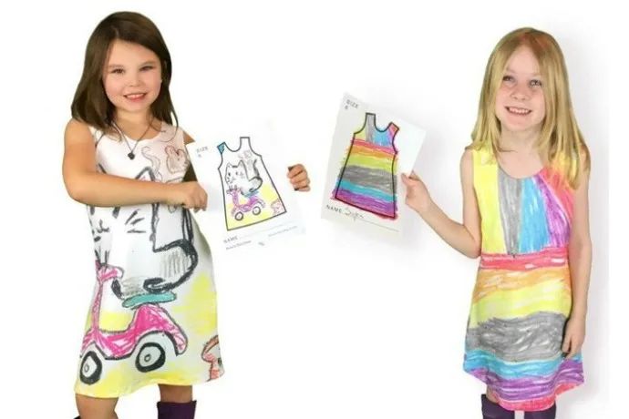 With Picture This, kids can design their own dresses made from their artwork.