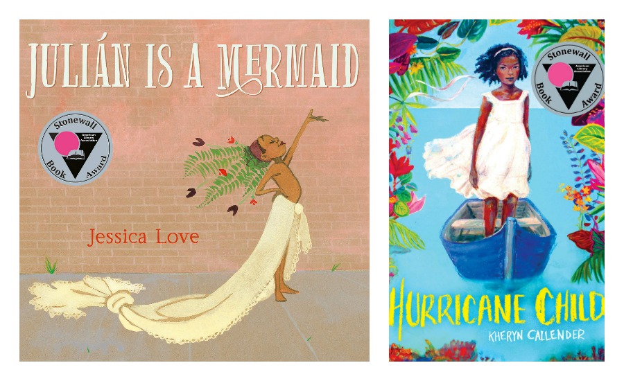 The best children's books of 2019: The Stonewall Book Award winners | Julian is a Mermaid by Jessica Love and Hurricane Child by Kheryn Callender