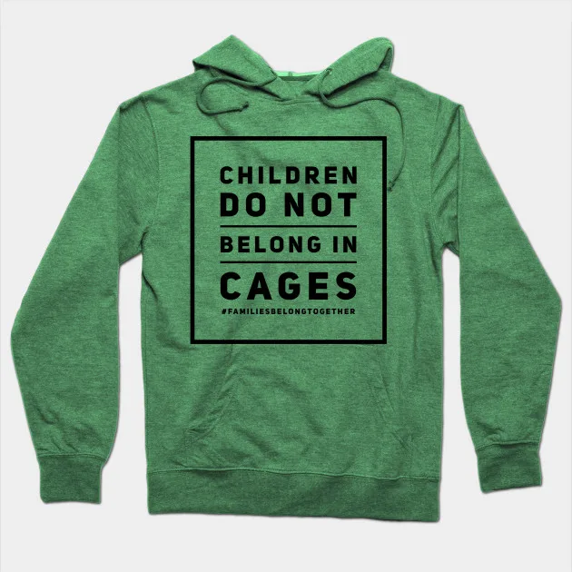 What not to wear to the polls this election year: Any messaging about a specific issue, like this important #FamiliesBelongTogether sweatshirt.