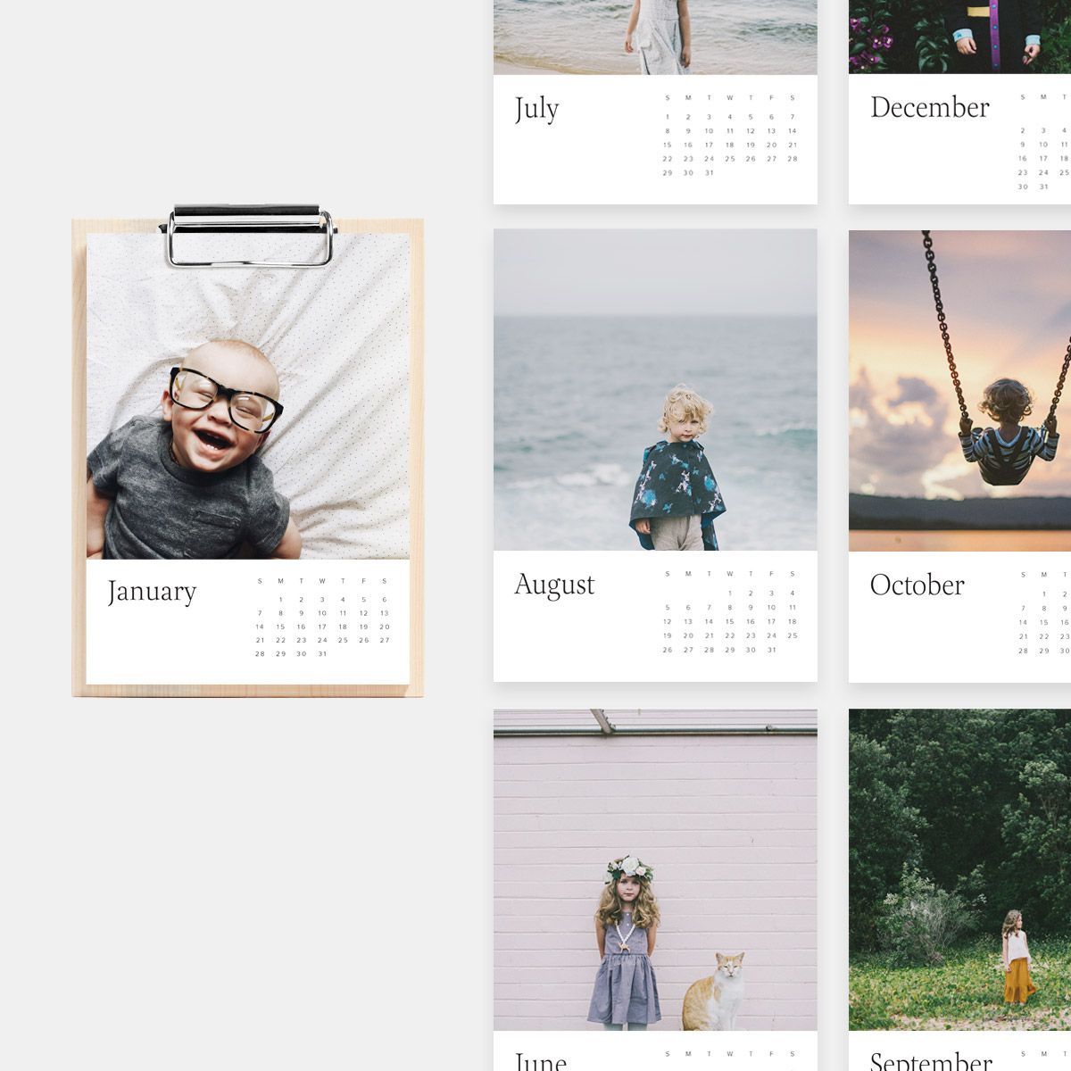 Personalized Mother's Day gifts: Personalized Wood Calendar | Artifact Uprising