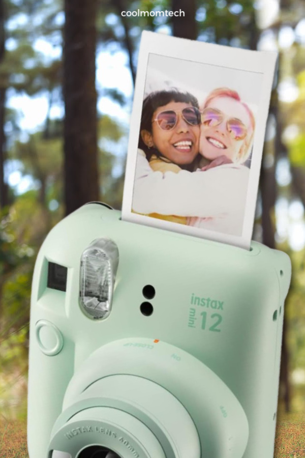 Summer camp care package ideas for tweens and teens: The Instax Mini 12 from Fujifilm lets them have low-tech fun with instant photos