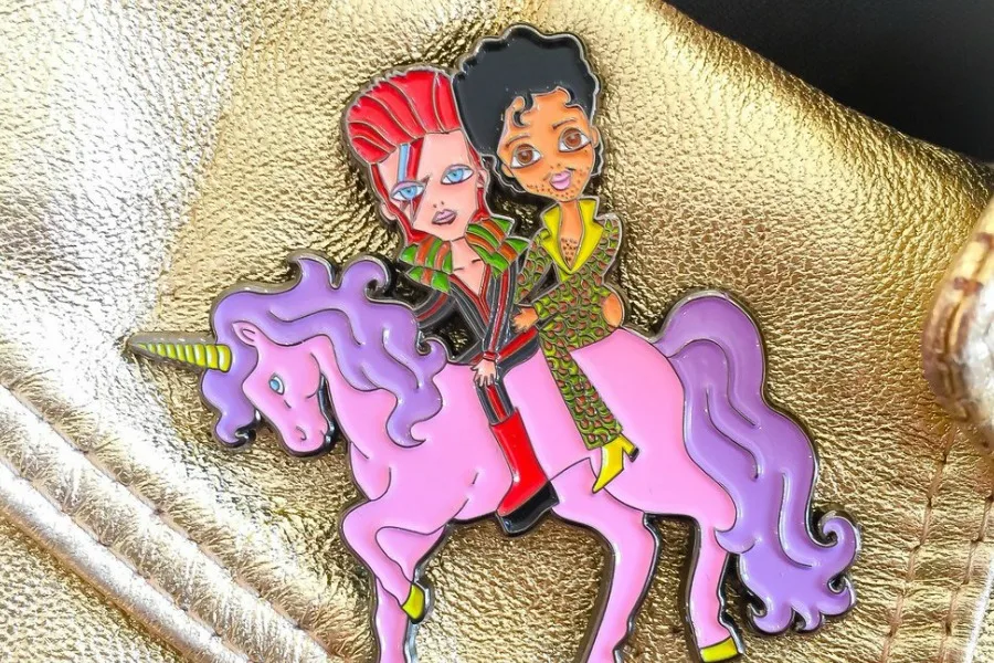 Bowie Prince Unicorn tribute pin. WE NEED THIS.